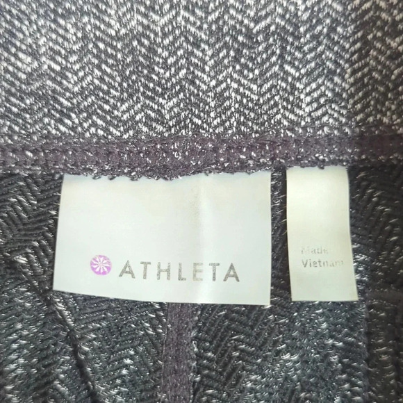 Athleta Herringbone Metro High Waisted Leggings, Color Black/ Gray Size M - Picture 14 of 15